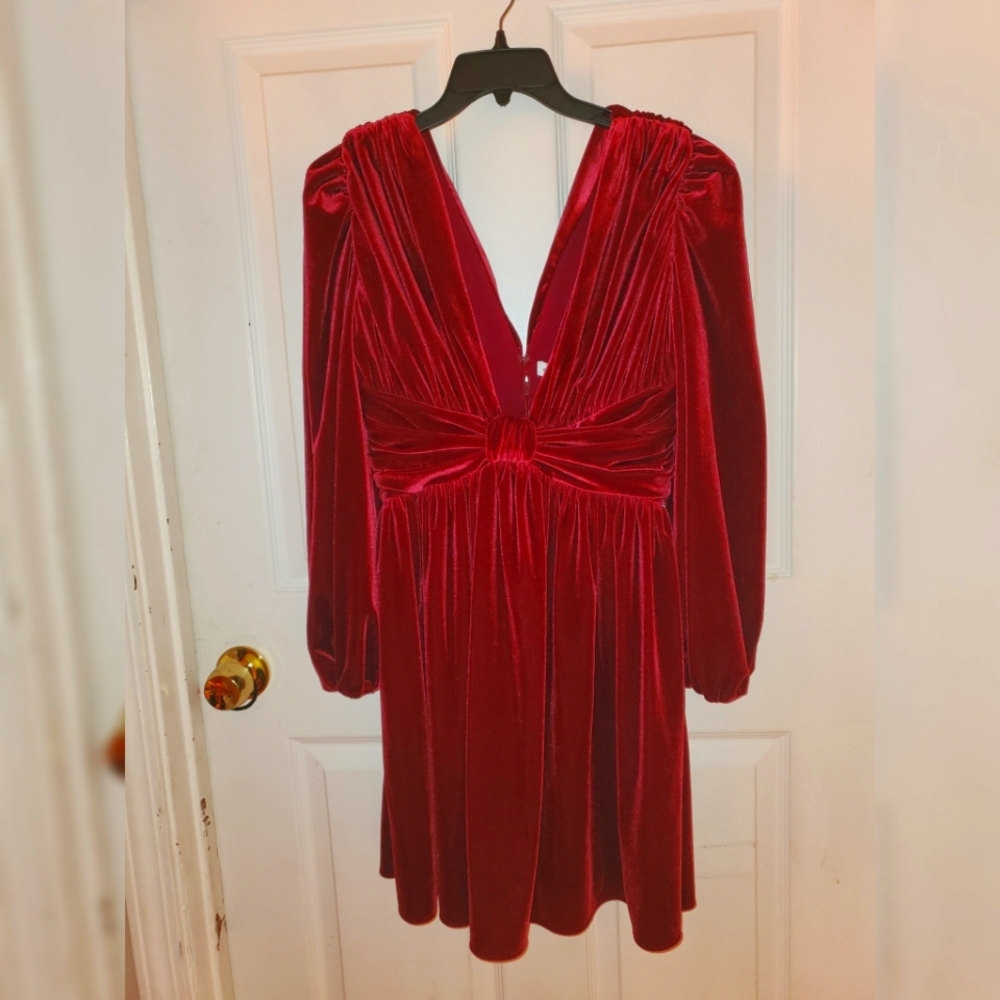 Red Velvet  dress
